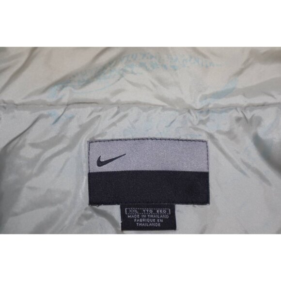 Vintage Nike 2XL Blue Hooded Windbreaker Jacket Full Zip Removable Liner 2-in-1 - Picture 11 of 16